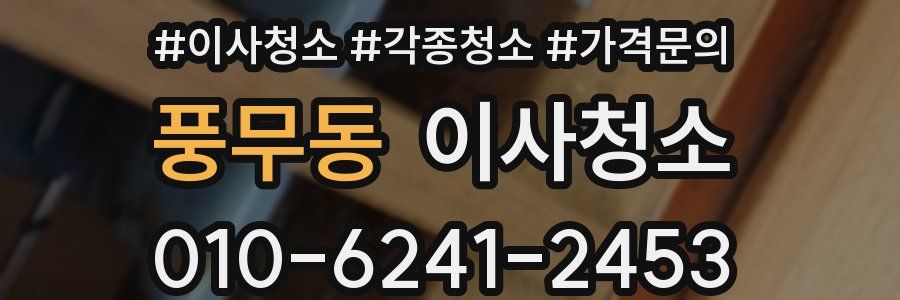 풍무동 이사청소