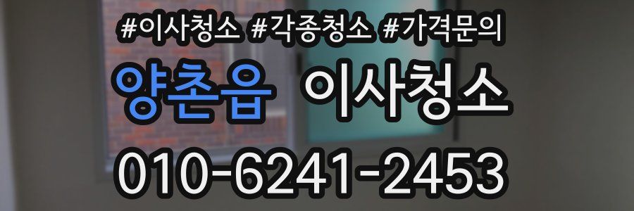 양촌읍 이사청소