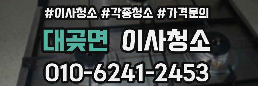 대곶면 이사청소
