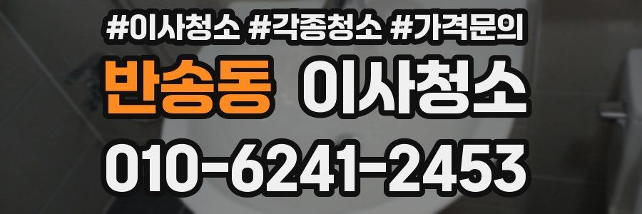 반송동 이사청소