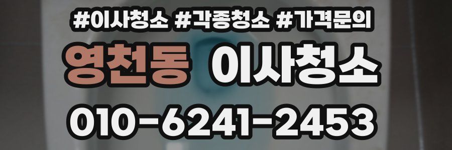 영천동 이사청소