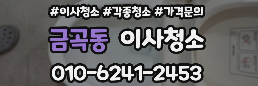 금곡동 이사청소