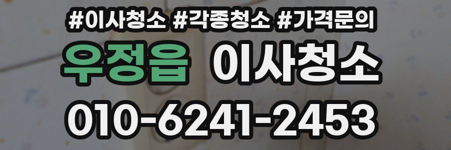 우정읍 이사청소