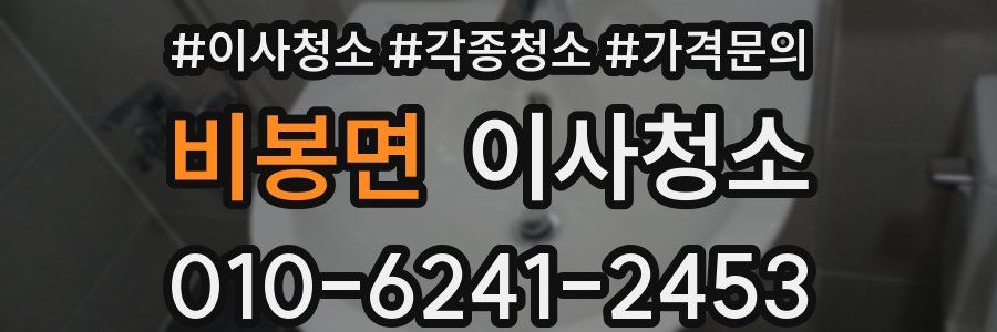 비봉면 이사청소