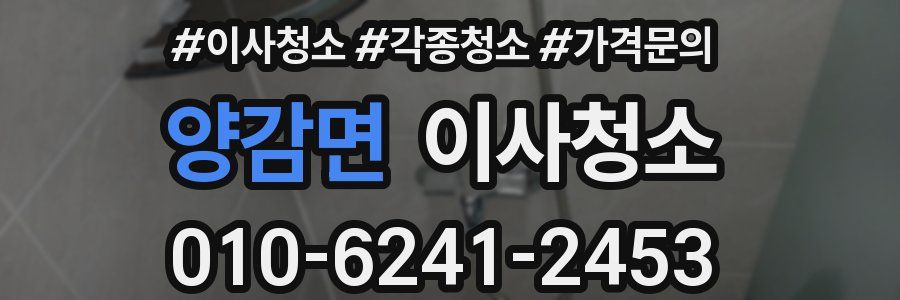 양감면 이사청소