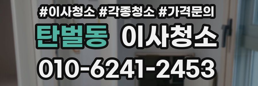 탄벌동 이사청소