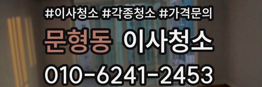 문형동 이사청소