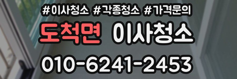 도척면 이사청소