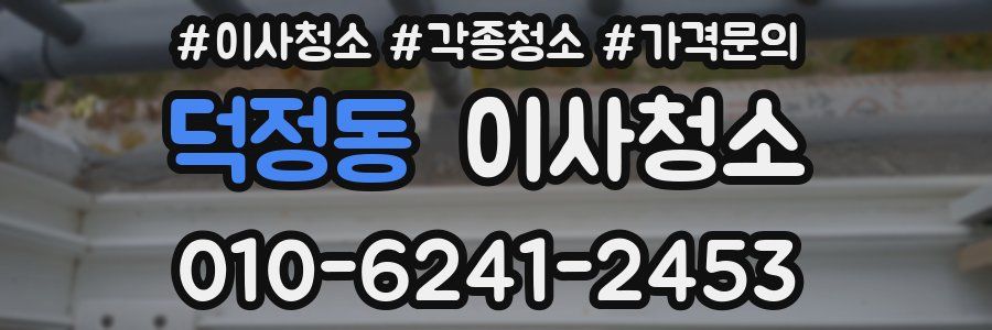 덕정동 이사청소