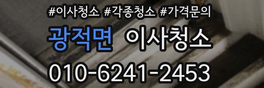 광적면 이사청소