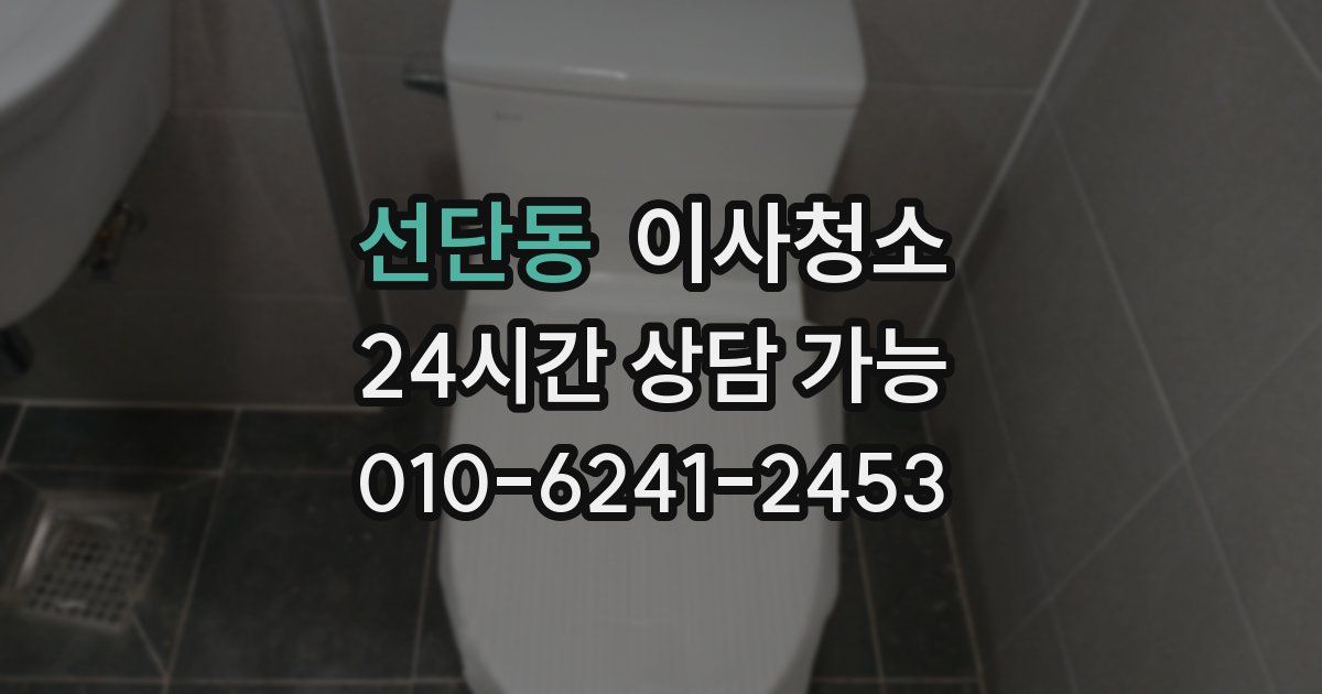 선단동 입주청소