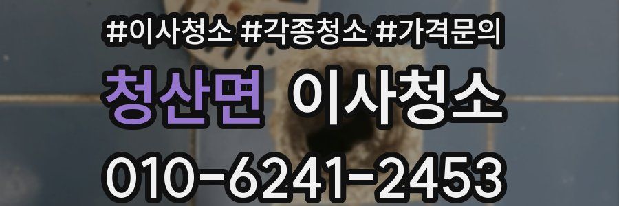 청산면 이사청소