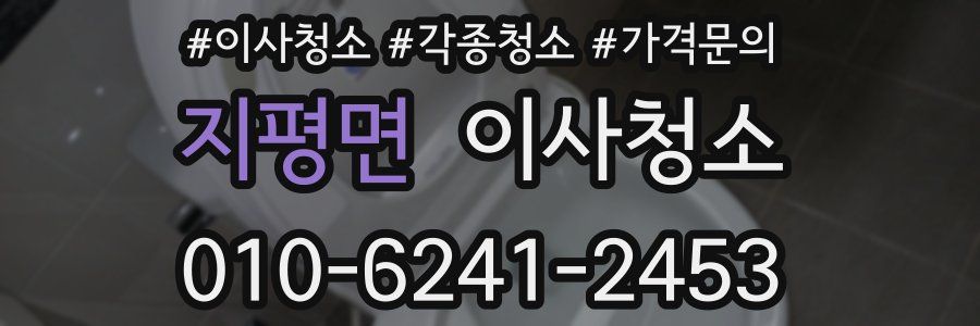 지평면 이사청소