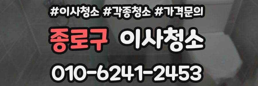 종로구 이사청소