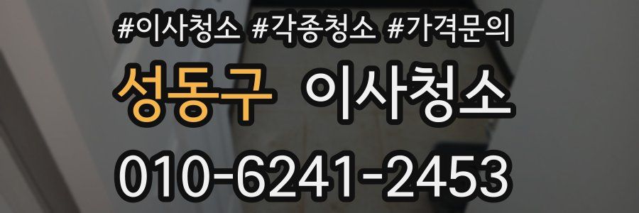 성동구 이사청소
