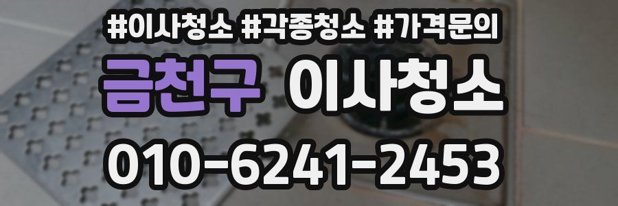 금천구 이사청소