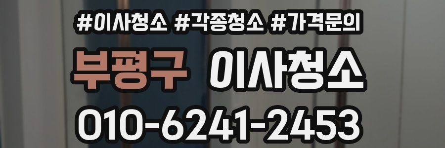 부평구 이사청소