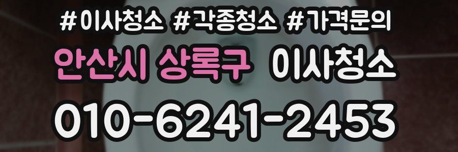안산시 상록구 이사청소