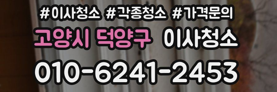 고양시 덕양구 이사청소