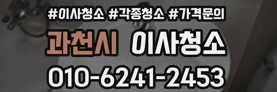 과천시 이사청소