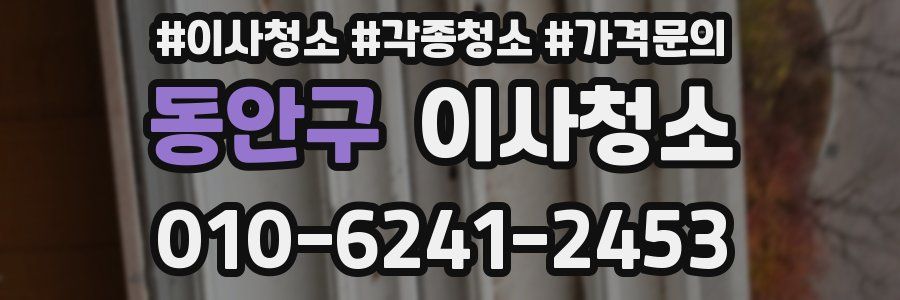 동안구 이사청소