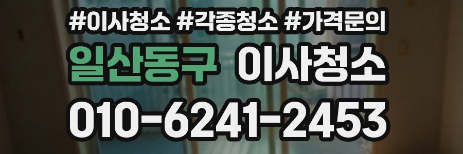 일산동구 이사청소