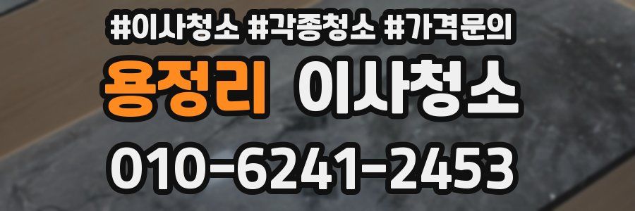 용정리 이사청소