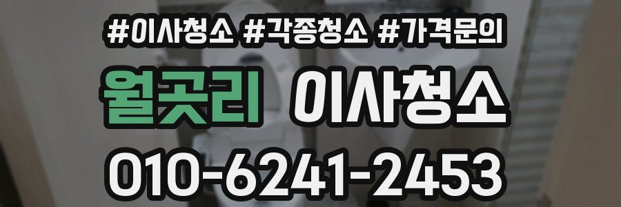 월곳리 이사청소