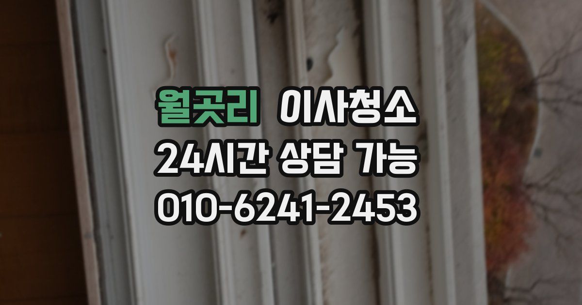 월곳리 입주청소