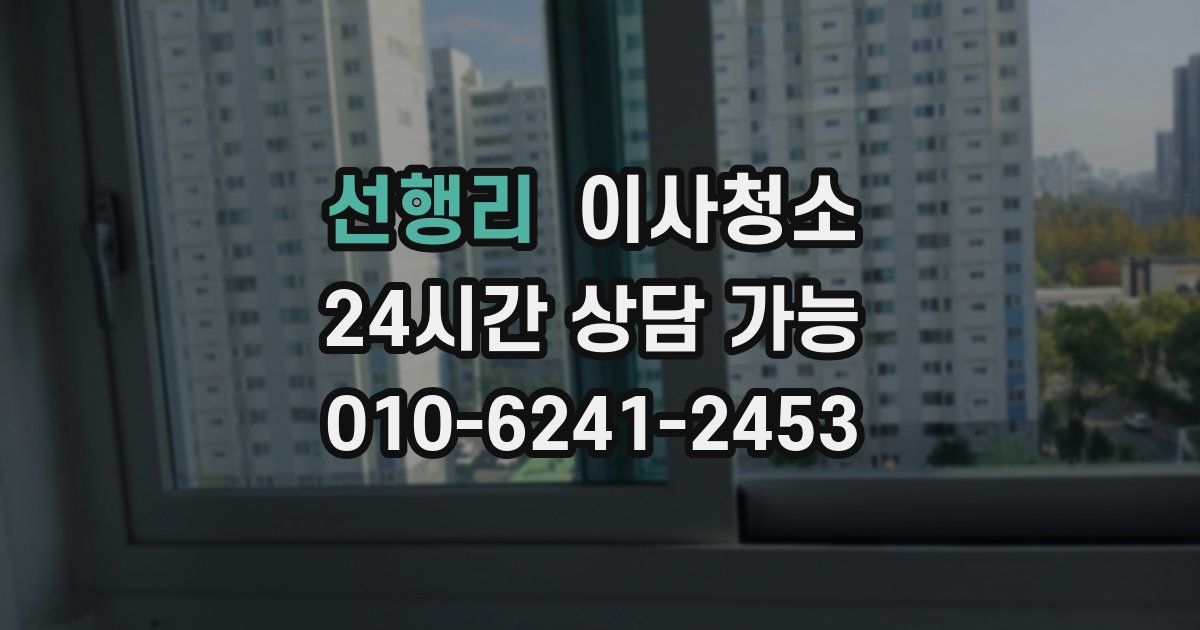 선행리 입주청소