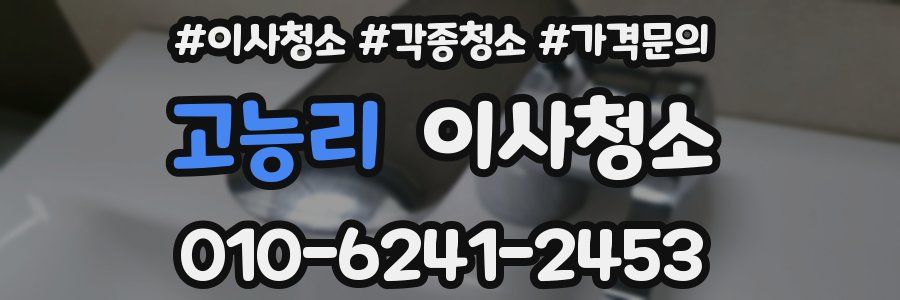 고능리 이사청소