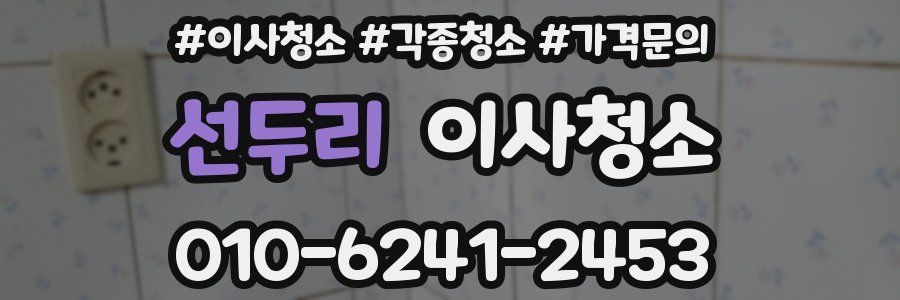 선두리 이사청소