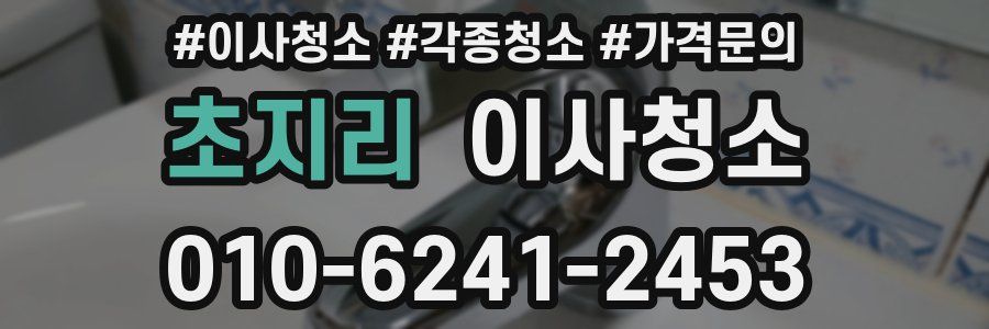 초지리 이사청소