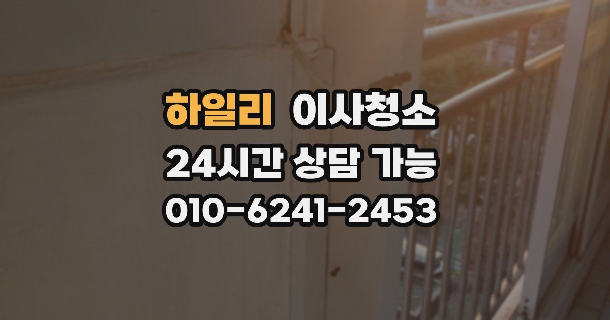 하일리 입주청소