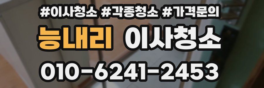 능내리 이사청소