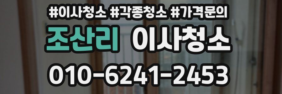 조산리 이사청소