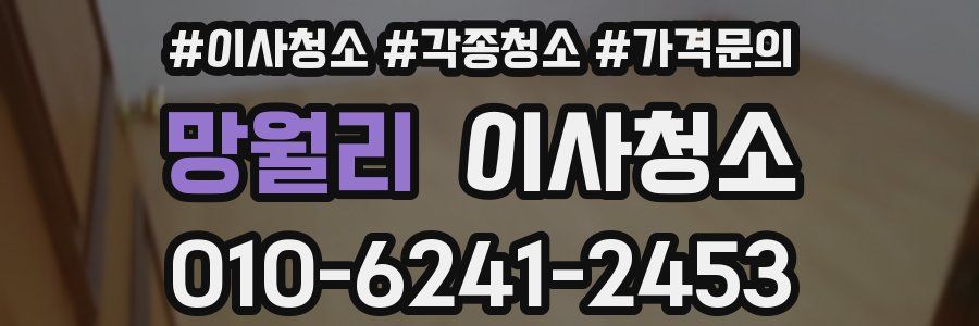 망월리 이사청소