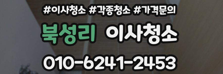 북성리 이사청소