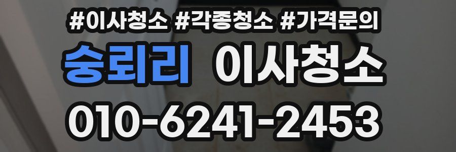 숭뢰리 이사청소