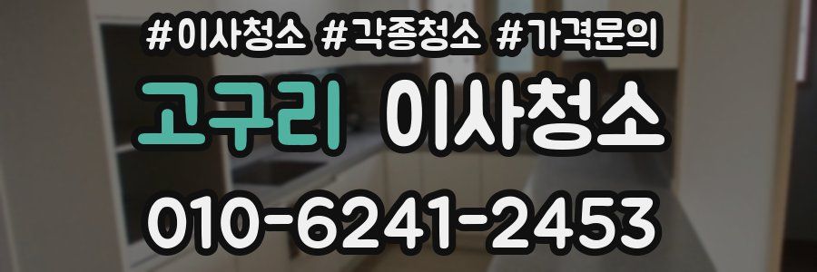 고구리 이사청소