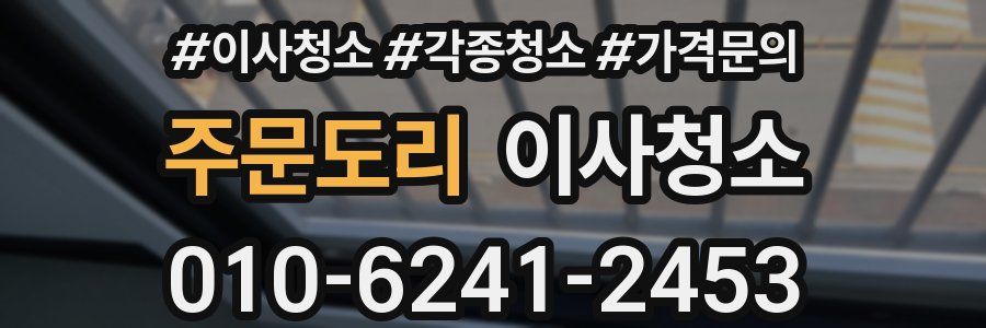 주문도리 이사청소