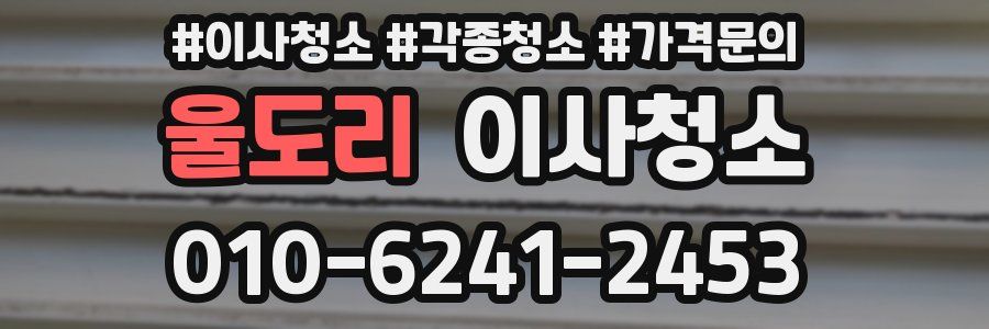 울도리 이사청소