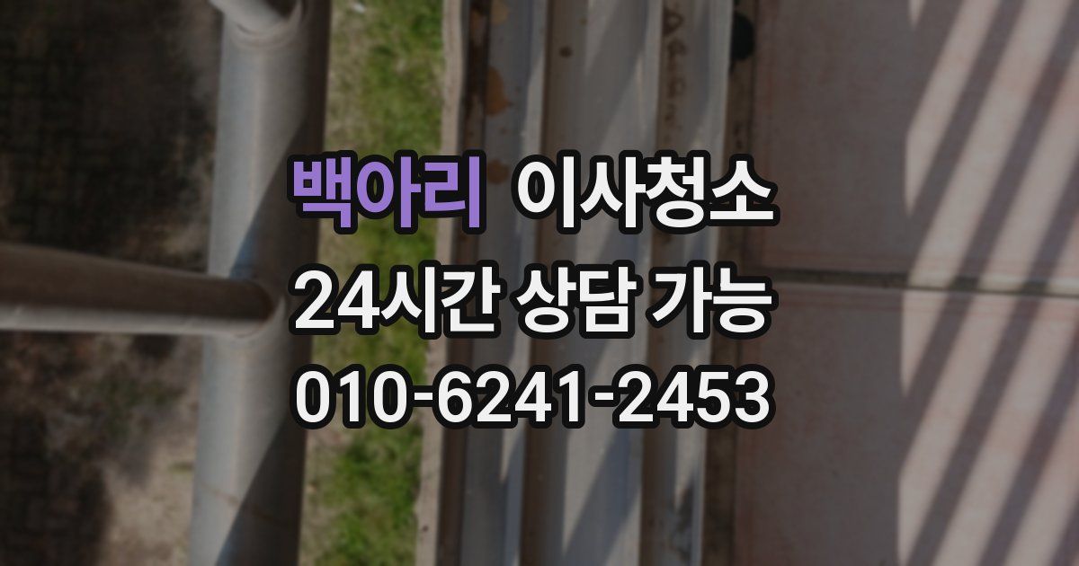 백아리 입주청소