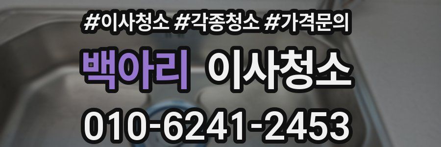 백아리 이사청소