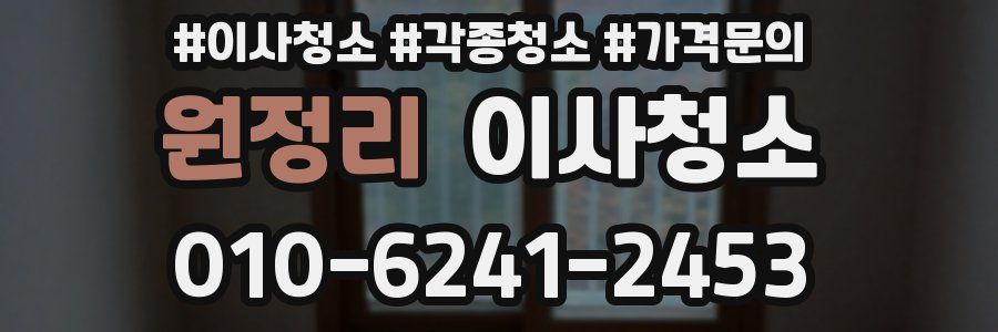 원정리 이사청소