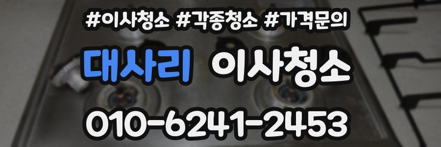 대사리 이사청소