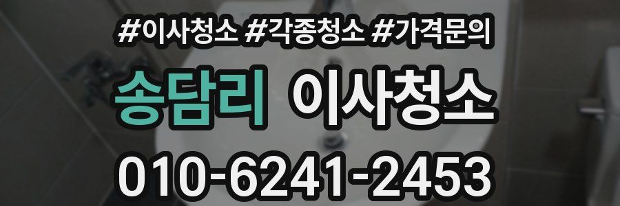 송담리 이사청소