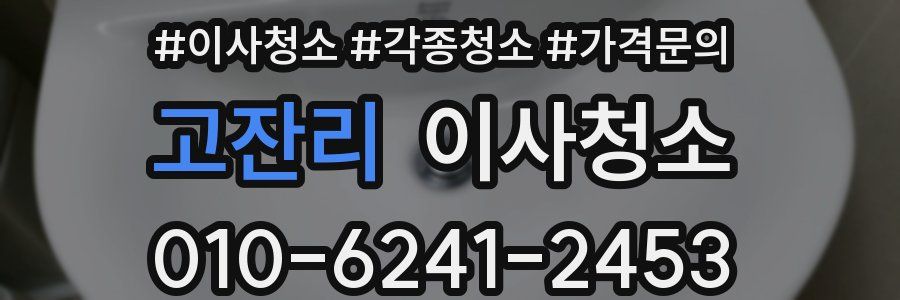 고잔리 이사청소