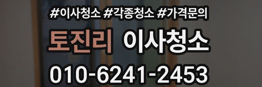 토진리 이사청소