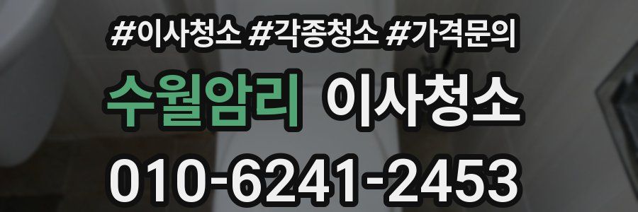 수월암리 이사청소